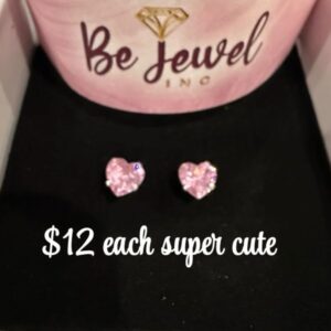 Pink Heart Earrings